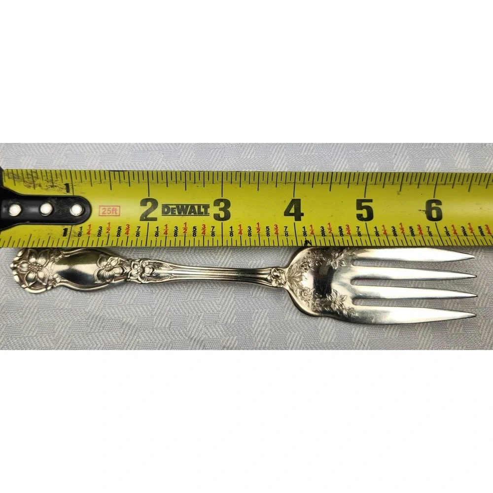 1910 Wm Rogers Silverplate Fork Ornate VICTORIAN